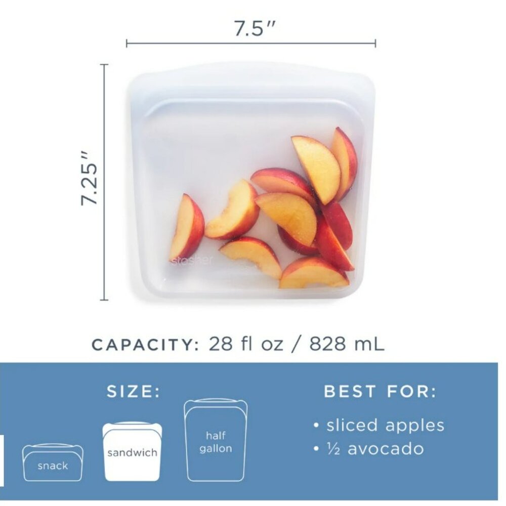 Stasher Reusable Silicone Sandwich Bag  - NWT - Picture 5 of 5